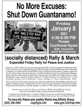 [Guantanamo 19 Years Later flyer]